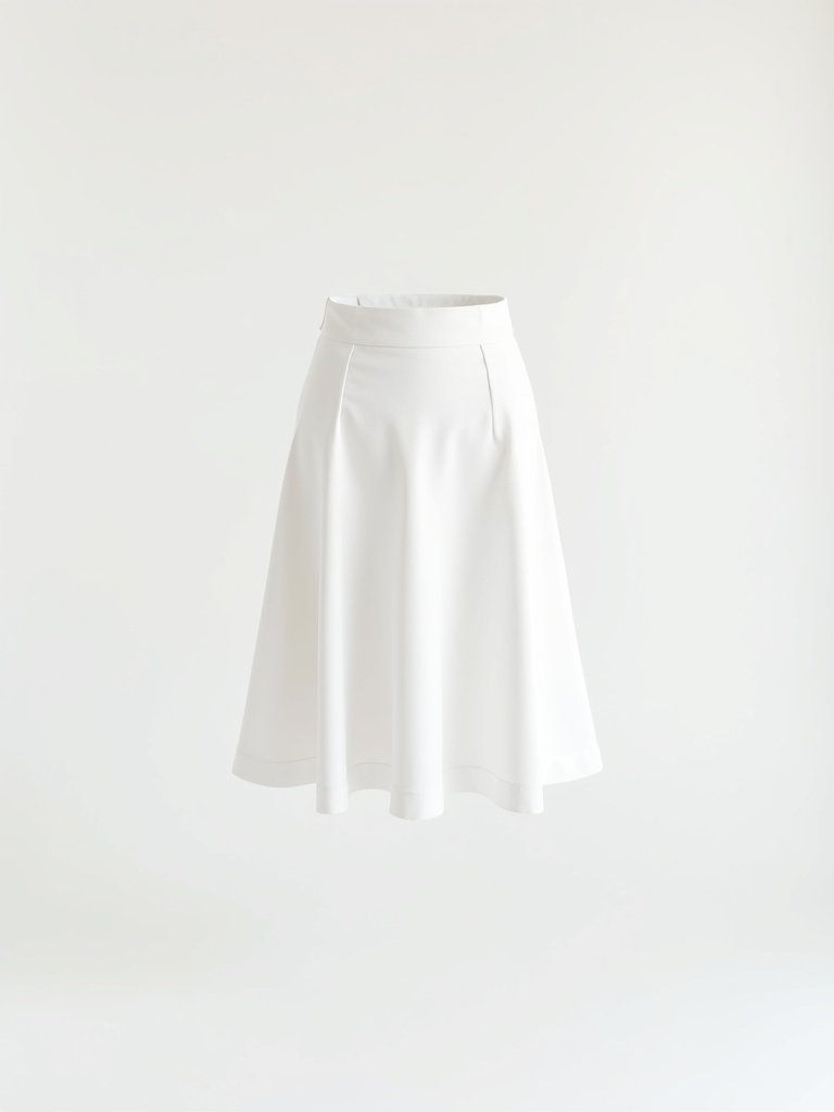 Jupe plissée blanche